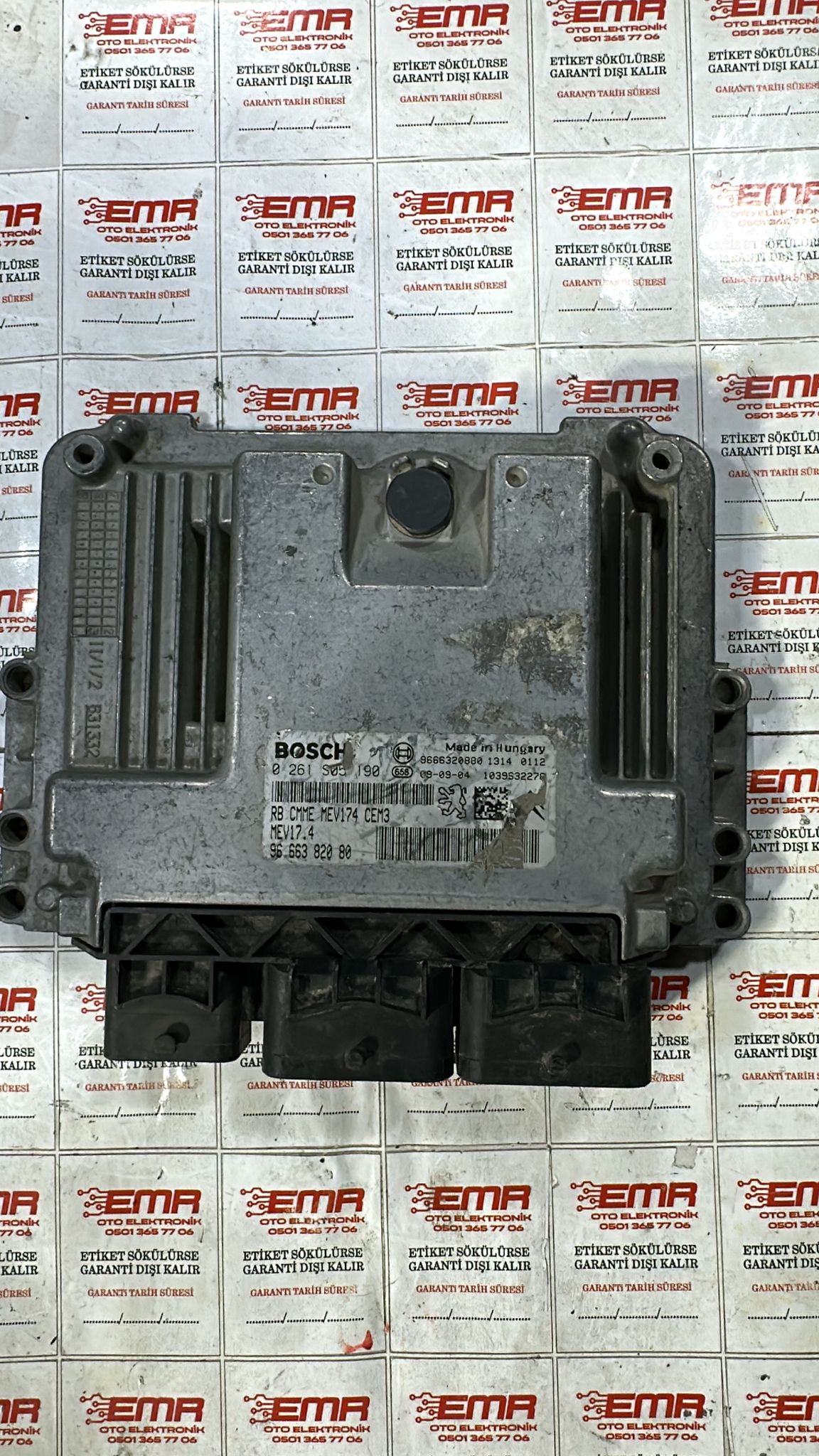 PEUGEOT 207 1.6 BENZİNLİ MOTOR BEYNİ 0261S05190 MEV17.4